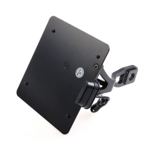 Cult-Werk, side mount license plate bracket black. DE