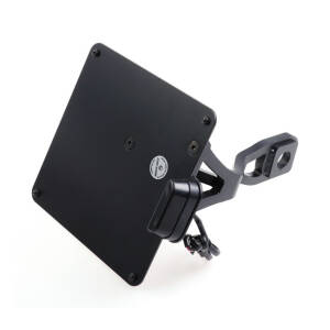 Cult-Werk, side mount license plate bracket black. IT