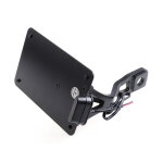 Cult-Werk, side mount license plate bracket black. FR