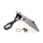 Cult-Werk, side mount license plate bracket. Black. Austria