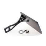 Cult-Werk, side mount license plate bracket. Black. Austria