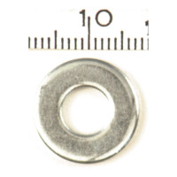 9/32" steel washer. Zinc plated