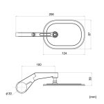 Daytona, clamp-on Flat D-mirror. Number 16