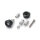 Daytona, bar end mirror adaptor set. Black