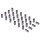 Pinion shaft (right side) crankcase/wheel rollers, +.0010"