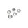 M8 x 1.25 jam nut chrome - 25 pack