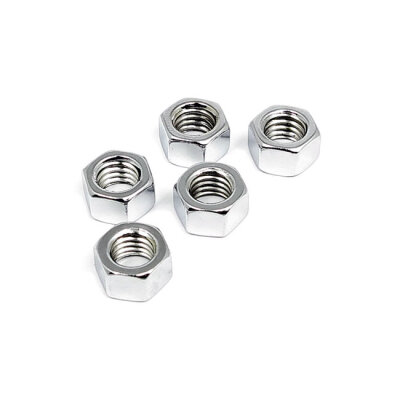 M4 x .70 hex nut chrome - 25 pack