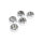 M8 x 1.25 hex nut chrome - 25 pack
