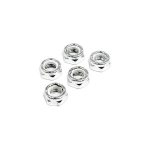 Jam lock nut chrome, 7/16-20 - 25 pack