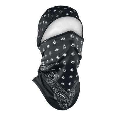 ZANheadgear Balaclava sportflex black paisley One size fits most