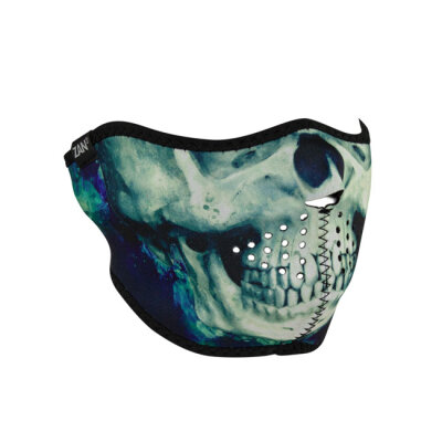 ZANheadgear Half Mask neoprene paint skull One size fits most
