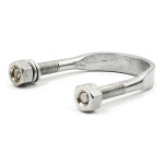 U-bolt kit, jiffy bracket. With nuts. Chrome