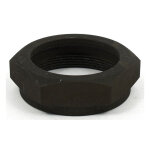Nut, inlet packing. Black
