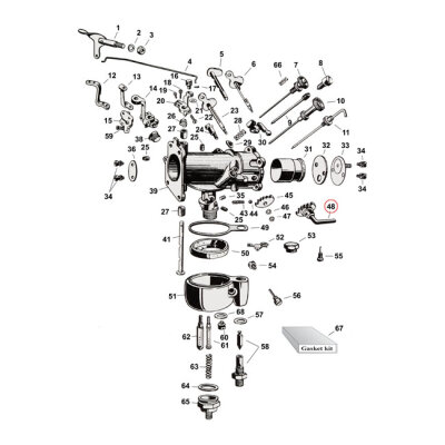 Choke lever, linkert
