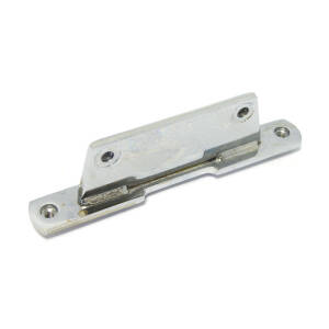 Oil tank mount bracket. Rear. Chrome