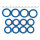 Pushrod cover seal kit, blue silicone