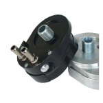 Jagg, offset oil filter adapter with thermostat. Black