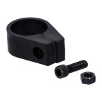 Jagg, universal oil cooler clamp. 1-1/4", black