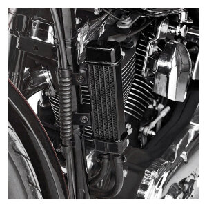 Jagg, oil cooler kit. Vertical mount, 6 row, Deluxe