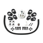 Jagg, oil cooler kit. Vertical mount, 6 row, Deluxe Diamond