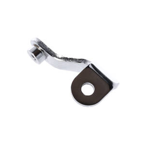 Oil tank mount bracket. Front. Chrome