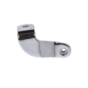 Oil tank mount bracket. Front. Chrome