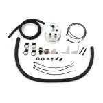 Jagg, oil cooler kit. Low mount - Horizontal - 10 row - Fan