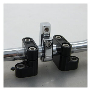 Daytona, universal bracket. Front-mount. 7/8" ID. M10 thread