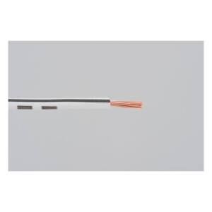 Electrical wire. 2 meter 0.75sq. White/black