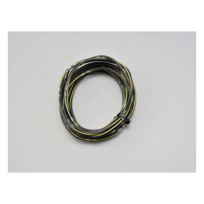 Electrical wire. 2 meter 0.75sq. Black/yellow