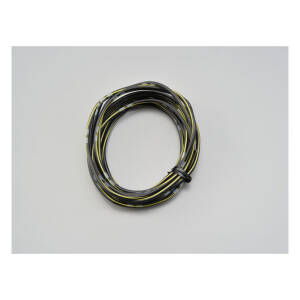Electrical wire. 2 meter 0.75sq. Black/yellow