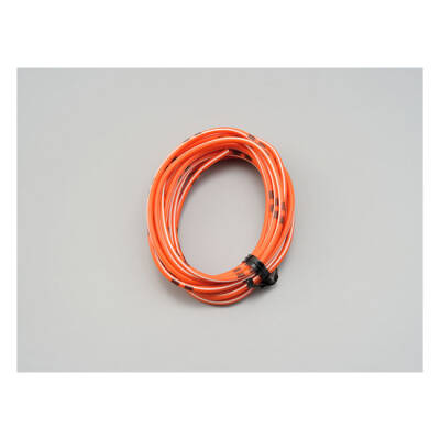 Electrical wire. 2 meter 0.75sq. orange/white