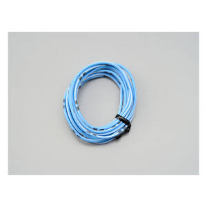 Electrical wire. 2 meter 0.75sq. Light blue/white
