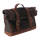 Longride, click-on Old Chopper saddlebag waxed cotton. Khaki