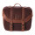 Longride, click-on Retro saddlebag waxed cotton. Brown