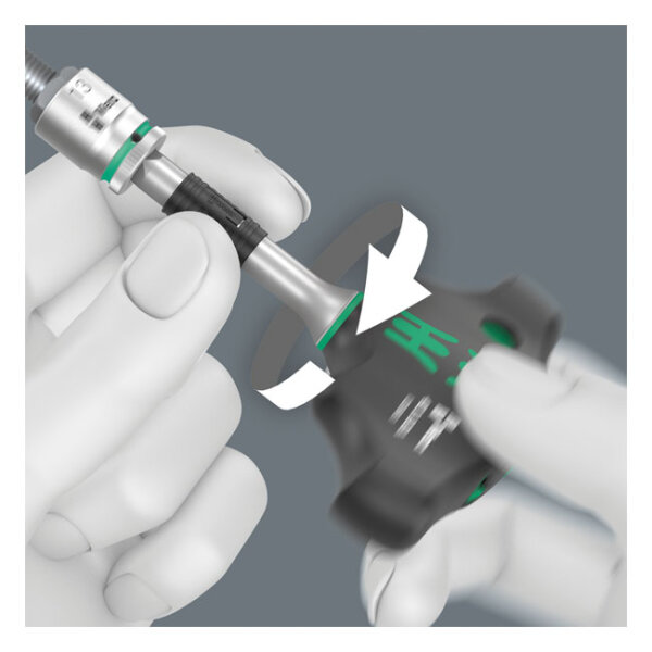 Wera, Kraftform Kompact 400 RA. 1/4" drive. US sizes