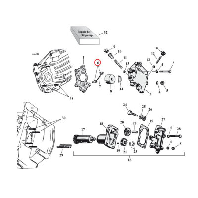 Vane, feed pump