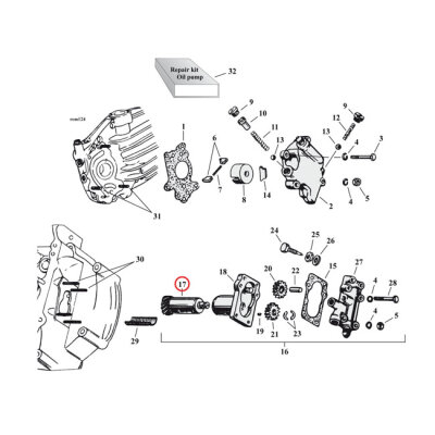 Drive shaft, scavenger & breather gear