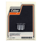 Colony bolt set, transmission side cover. Chrome