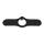 Lockplate, inline Springer fork stem nut. Black