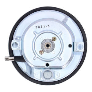 FL speedometer, 41-45 face, silver/black. 2:1 mph