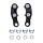 Replacement rocket set for +16" & +20" Springer forks. Black