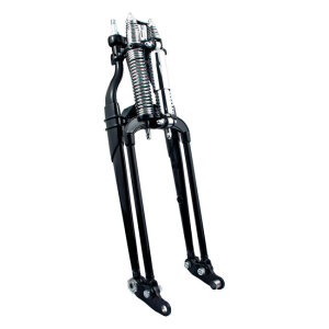 Reproduction FLST Softail Springer fork. Black/Chrome