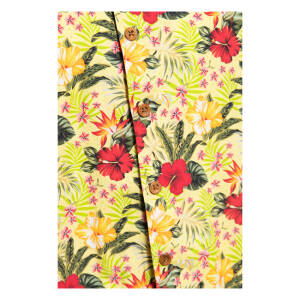 King Kerosin AOP Tropical Hawaiian Style Shirt Blazing Yello Size S