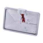 CPV, slide-in license plate bracket. Side mount, polished