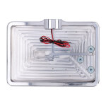 CPV, slide-in license plate bracket. Side mount, polished