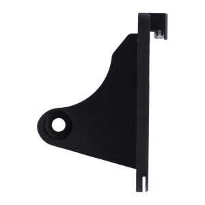 CPV, slide-in license plate bracket. Side mount, black