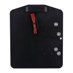 CPV, side mount license plate bracket. Black powder coated