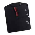 CPV, side mount license plate bracket. Black powder coated