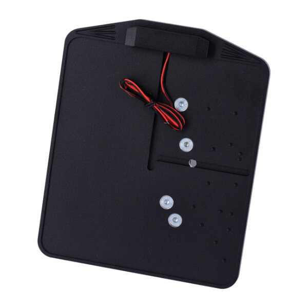 CPV, side mount license plate bracket. Black powder coated